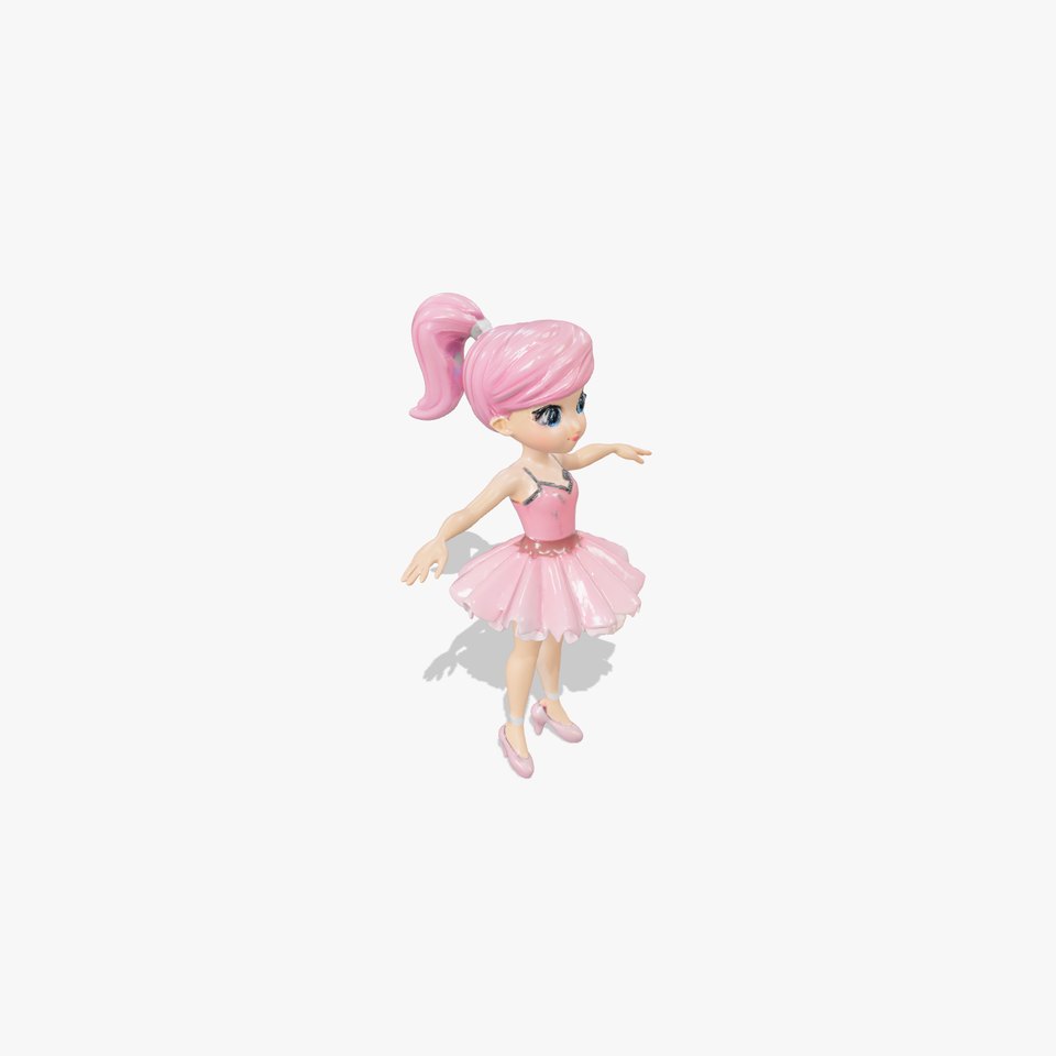 Ballet Dancer Character Model Rigged and Animated